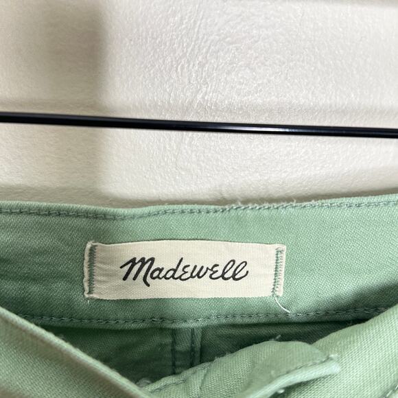 MADEWELL 2024 Emmett Wide-Leg Crop Pant Welt Pocket Pistachio Green Sz 33 {L19} - Picture 4 of 7